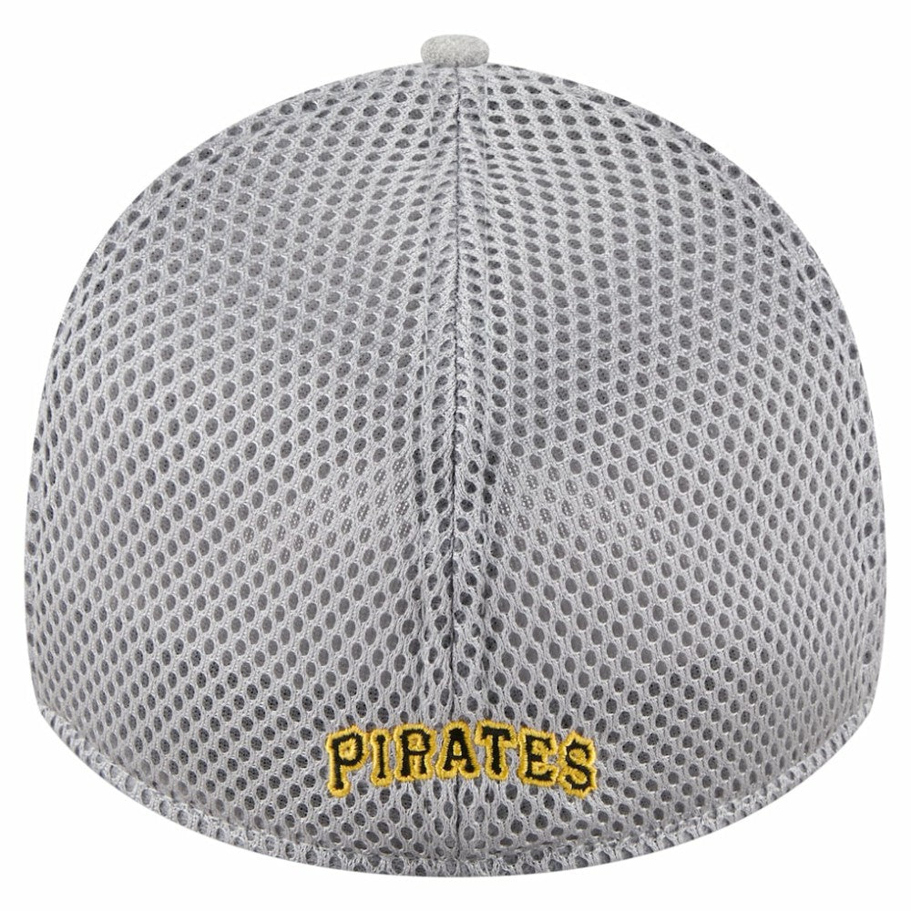 Pittsburgh Pirates Visor Paint Splatter 39THIRTY Flex Hat Gray