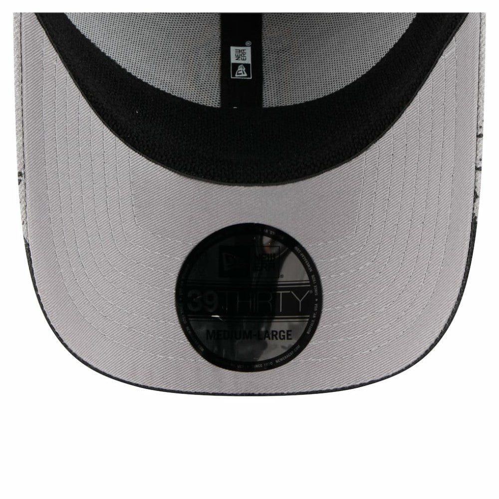 Pittsburgh Pirates Visor Paint Splatter 39THIRTY Flex Hat Gray