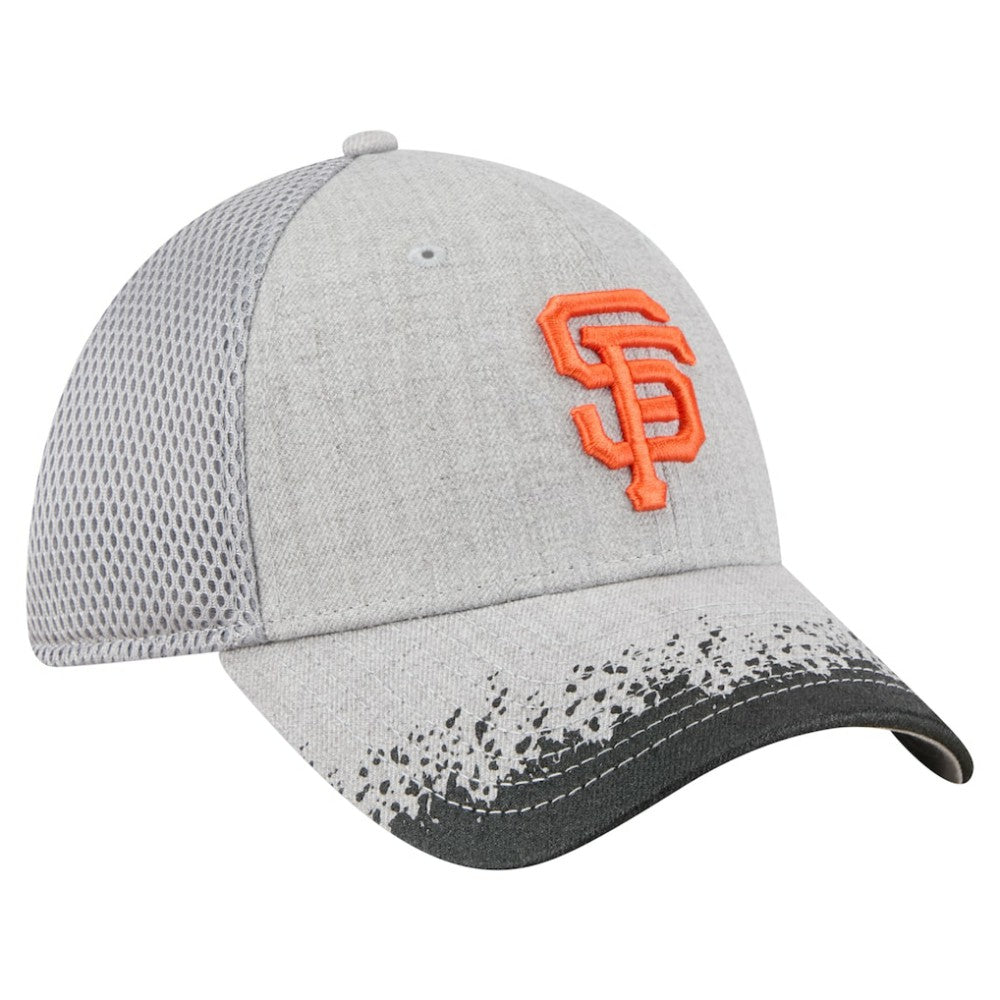 San Francisco Giants Visor Paint Splatter 39THIRTY Flex Hat Gray