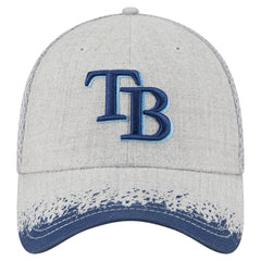 Tampa Bay Rays Visor Paint Splatter 39THIRTY Flex Hat Gray