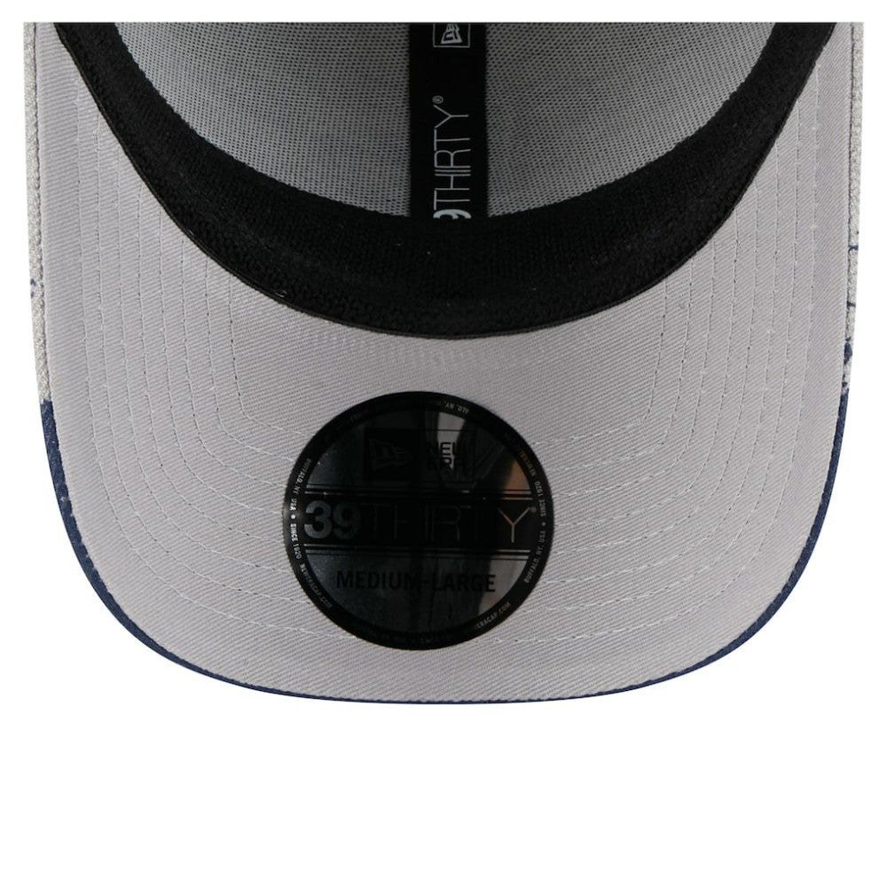 Tampa Bay Rays Visor Paint Splatter 39THIRTY Flex Hat Gray