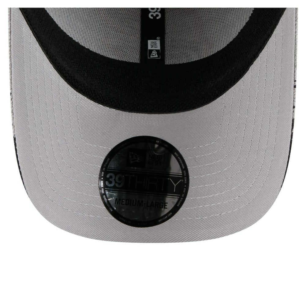 Baltimore Orioles Visor Paint Splatter 39THIRTY Flex Hat Gray