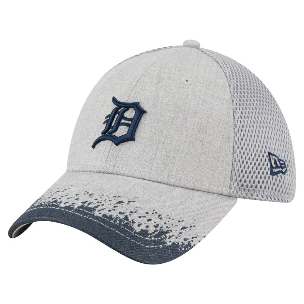 Detroit Tigers Visor Paint Splatter 39THIRTY Flex Hat Gray