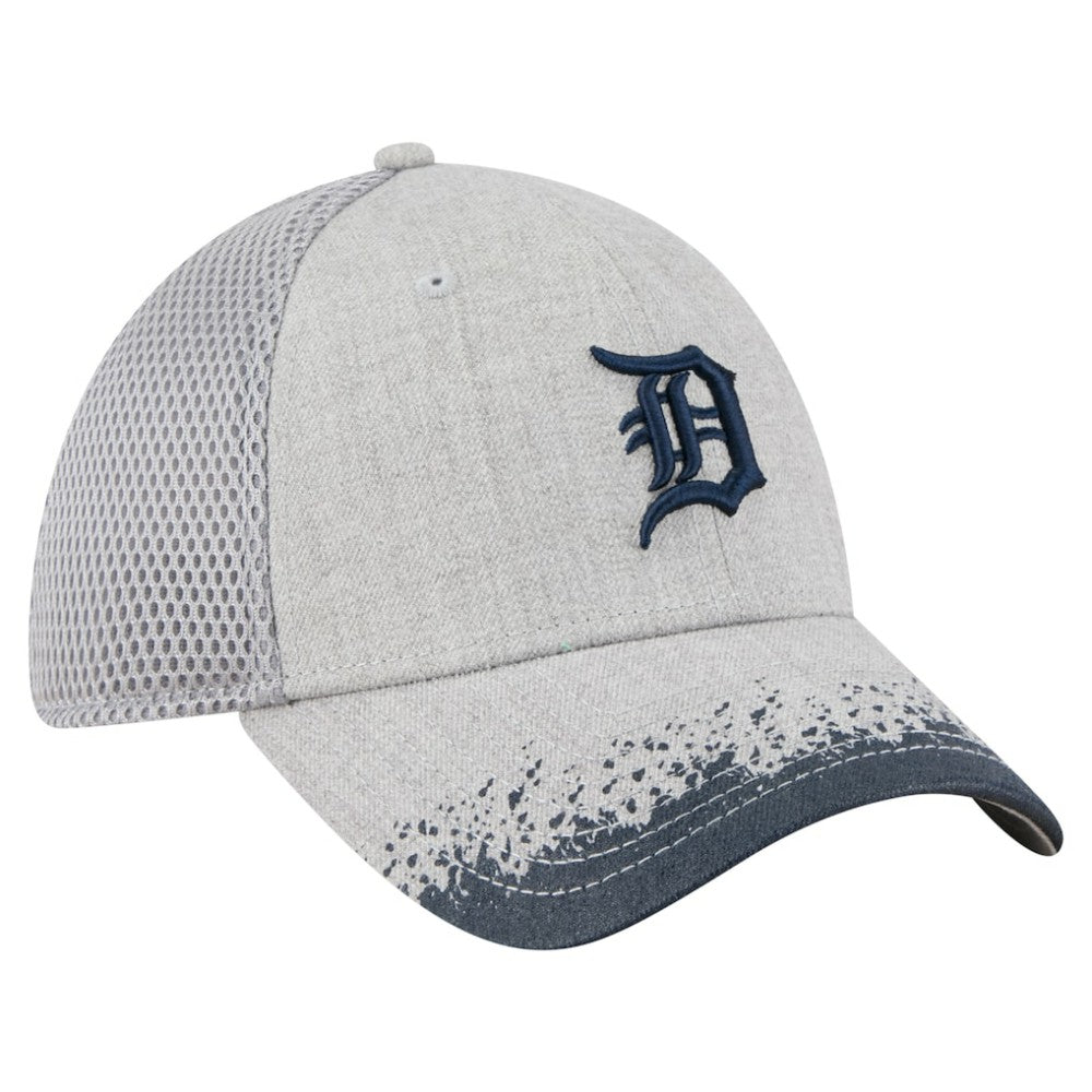 Detroit Tigers Visor Paint Splatter 39THIRTY Flex Hat Gray