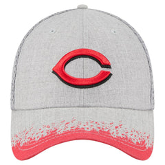 Cincinnati Reds Visor Paint Splatter 39THIRTY Flex Hat Gray