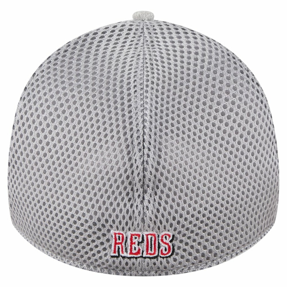 Cincinnati Reds Visor Paint Splatter 39THIRTY Flex Hat Gray