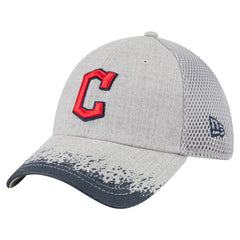 Cleveland Guardians Visor Paint Splatter 39THIRTY Flex Hat Gray