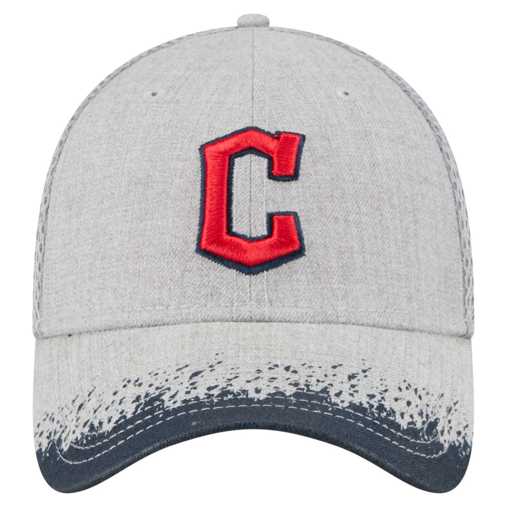 Cleveland Guardians Visor Paint Splatter 39THIRTY Flex Hat Gray