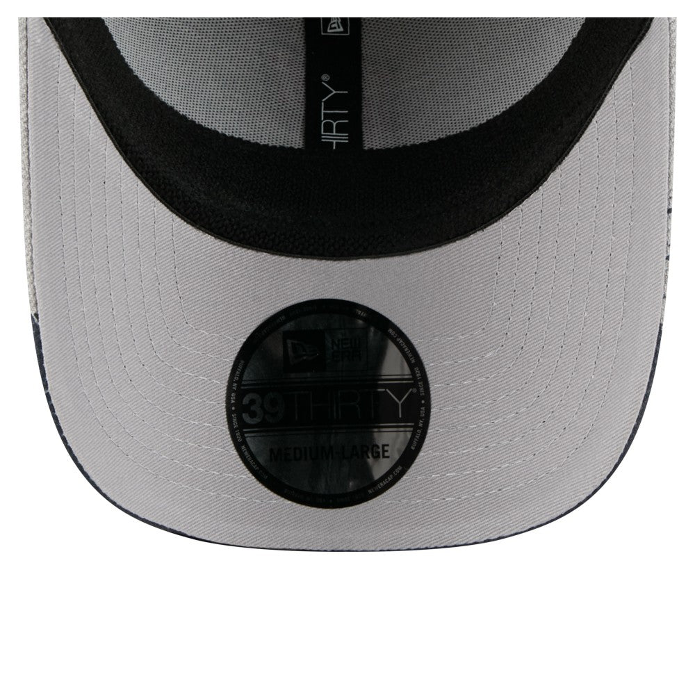 Cleveland Guardians Visor Paint Splatter 39THIRTY Flex Hat Gray