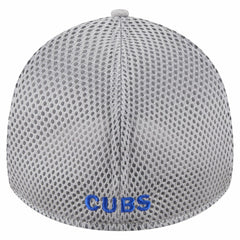 Chicago Cubs Visor Paint Splatter 39THIRTY Flex Hat Gray
