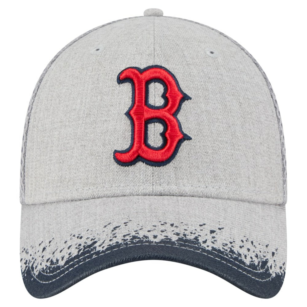 Boston Red Sox Visor Paint Splatter 39THIRTY Flex Hat Gray