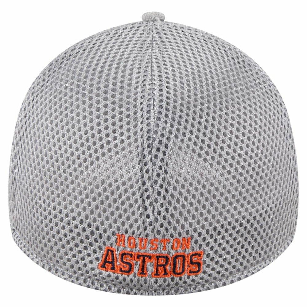 Houston Astros Visor Paint Splatter 39THIRTY Flex Hat Gray