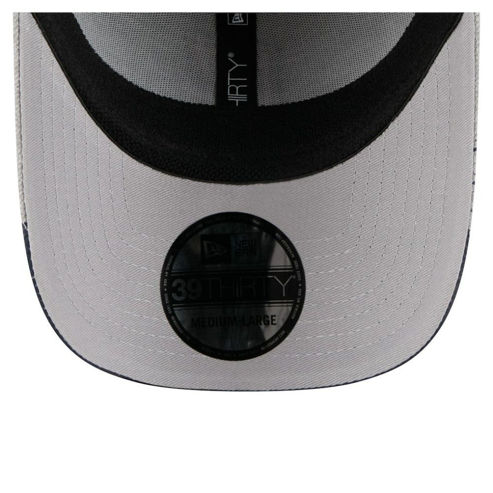 Houston Astros Visor Paint Splatter 39THIRTY Flex Hat Gray