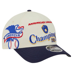 Milwaukee Brewers World Series 9FORTY M-Crown Adjustable Hat Cream/Royal