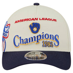 Milwaukee Brewers World Series 9FORTY M-Crown Adjustable Hat Cream/Royal