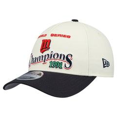 Minnesota Twins World Series 9FORTY M-Crown Adjustable Hat Cream/Navy