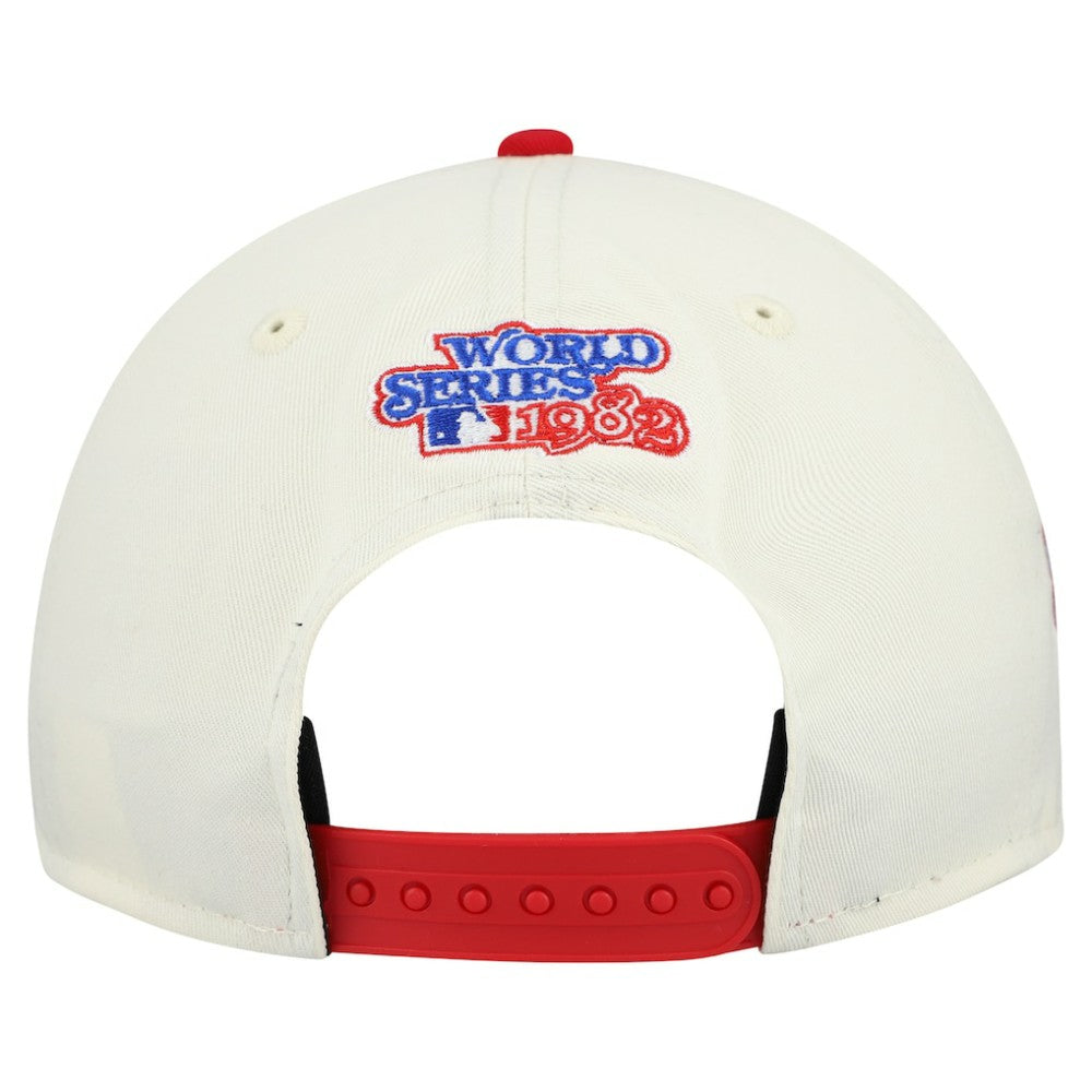 St. Louis Cardinals World Series 9FORTY M-Crown Adjustable Hat Cream/Red