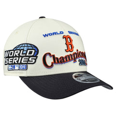 Boston Red Sox World Series 9FORTY M-Crown A-Frame Adjustable Hat Cream/Navy