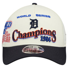 Detroit Tigers World Series 9FORTY M-Crown Adjustable Hat Cream/Navy