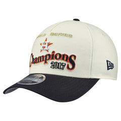 Houston Astros World Series 9FORTY M-Crown A-Frame Adjustable Hat Cream/Navy