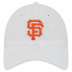San Francisco Giants Women's Floral Mesh 9TWENTY Adjustable Hat White