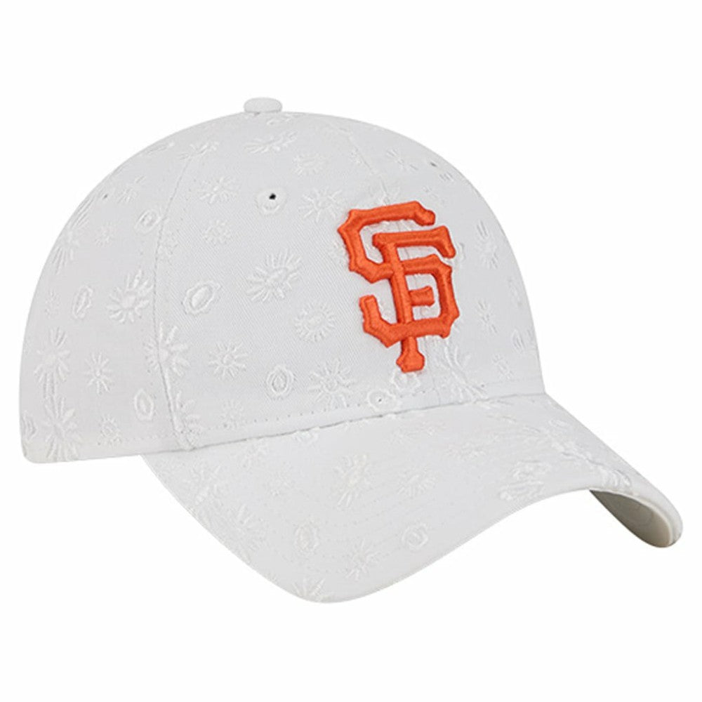 San Francisco Giants Women's Floral Mesh 9TWENTY Adjustable Hat White