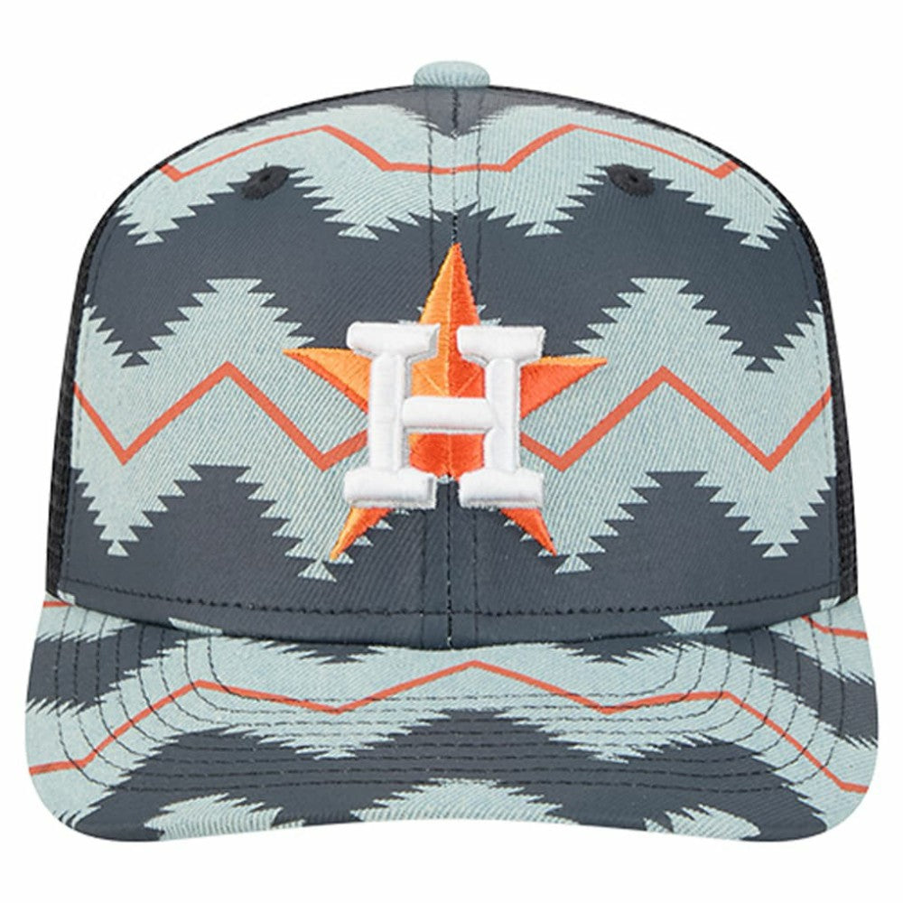 Houston Astros Aztec Denim 9SEVENTY Adjustable Hat Denim/Navy