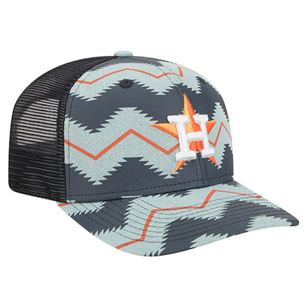 Houston Astros Aztec Denim 9SEVENTY Adjustable Hat Denim/Navy