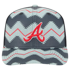 Atlanta Braves Aztec Denim 9SEVENTY Adjustable Hat Denim/Navy