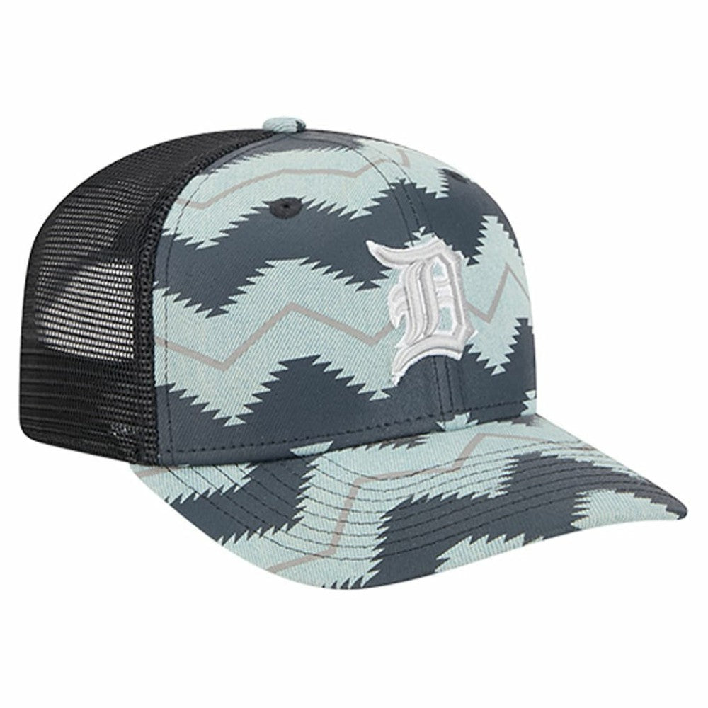 Detroit Tigers Aztec Denim 9SEVENTY Adjustable Hat Denim/Navy
