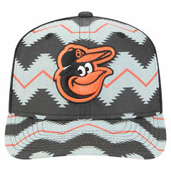 Baltimore Orioles Aztec Denim 9SEVENTY Adjustable Hat Denim/Black