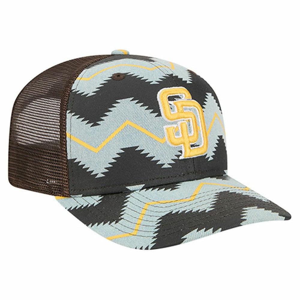 San Diego Padres Aztec Denim 9SEVENTY Adjustable Hat Denim/Brown
