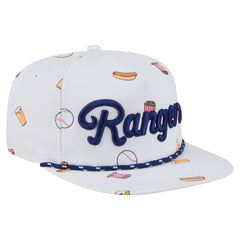 Texas Rangers Team Cheer Rope 19TWENTY Adjustable Hat White
