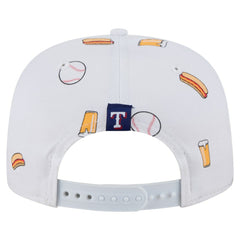 Texas Rangers Team Cheer Rope 19TWENTY Adjustable Hat White