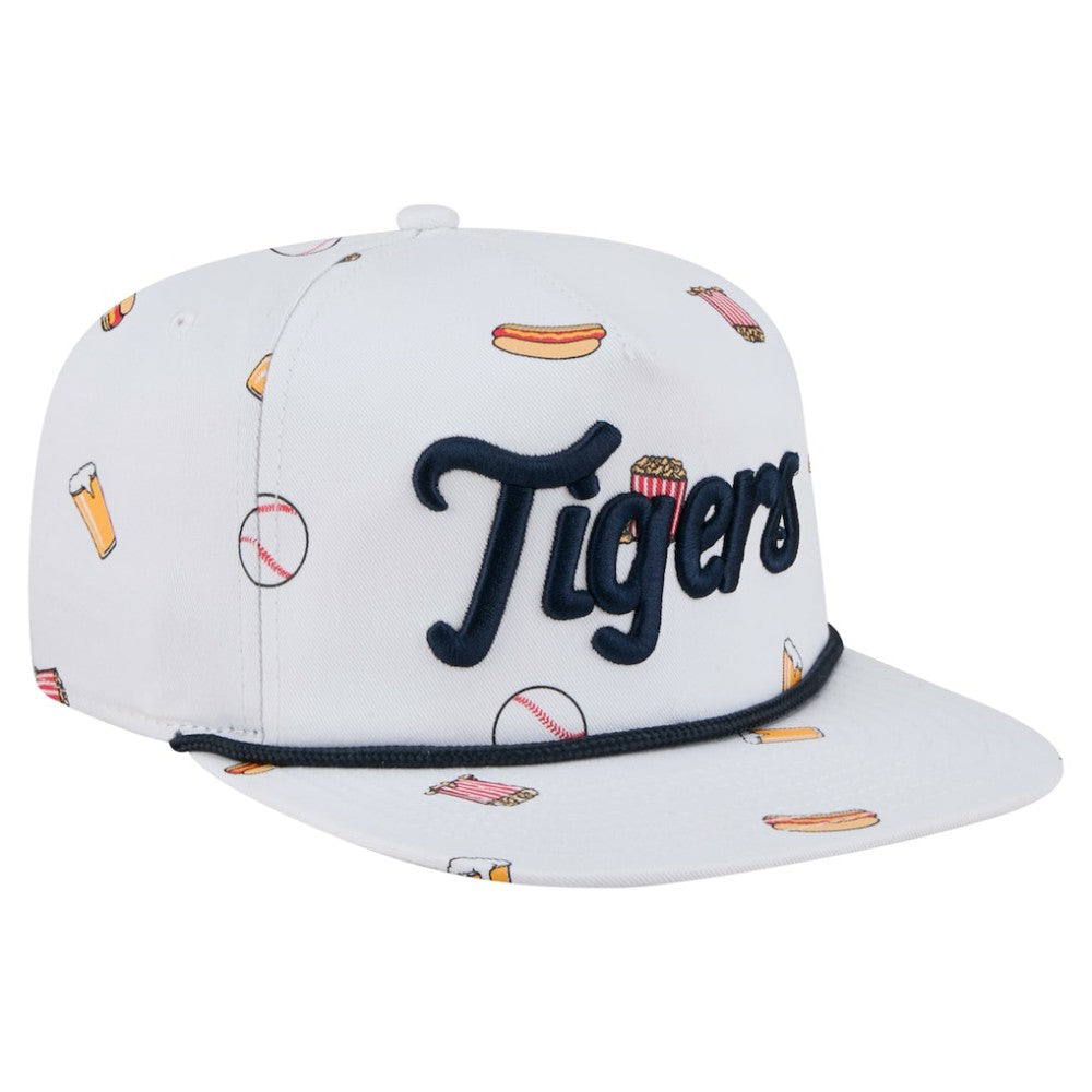 Detroit Tigers Team Cheer Rope 19TWENTY Adjustable Hat White