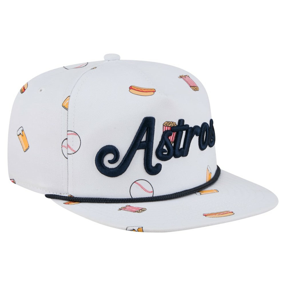 Houston Astros Team Cheer Rope 19TWENTY Adjustable Hat White