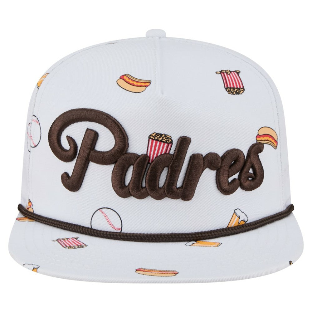 San Diego Padres Team Cheer Rope 19TWENTY Adjustable Hat White