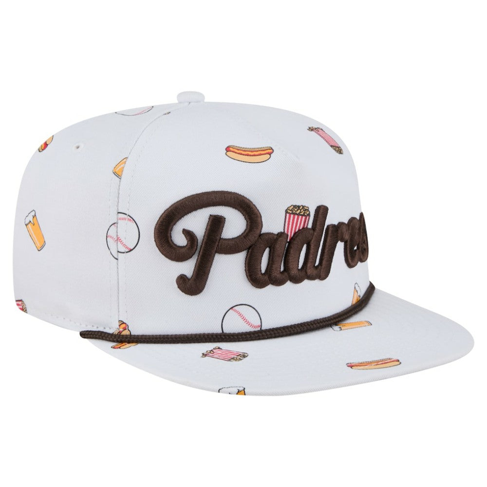 San Diego Padres Team Cheer Rope 19TWENTY Adjustable Hat White