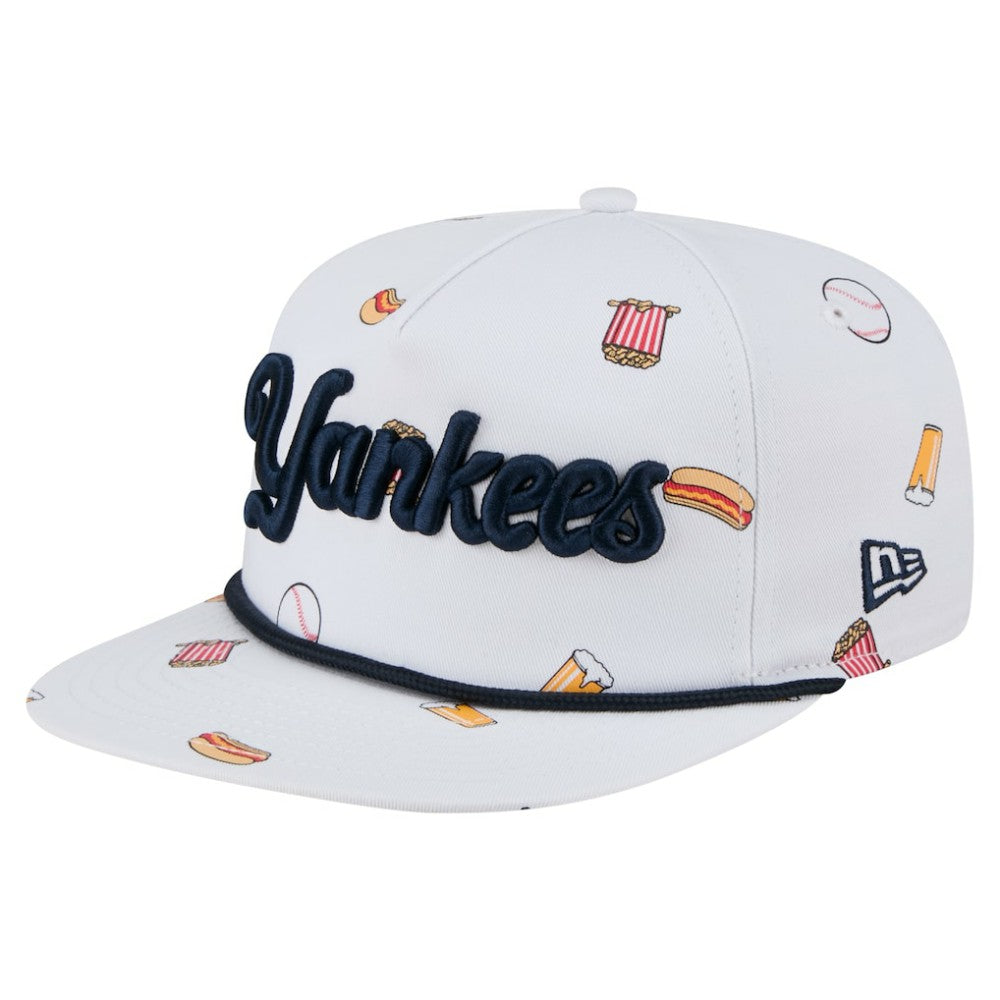 New York Yankees Team Cheer Rope 19TWENTY Adjustable Hat White