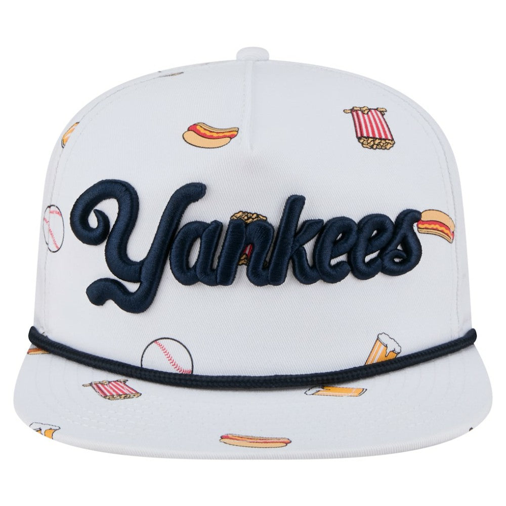 New York Yankees Team Cheer Rope 19TWENTY Adjustable Hat White