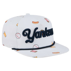 New York Yankees Team Cheer Rope 19TWENTY Adjustable Hat White
