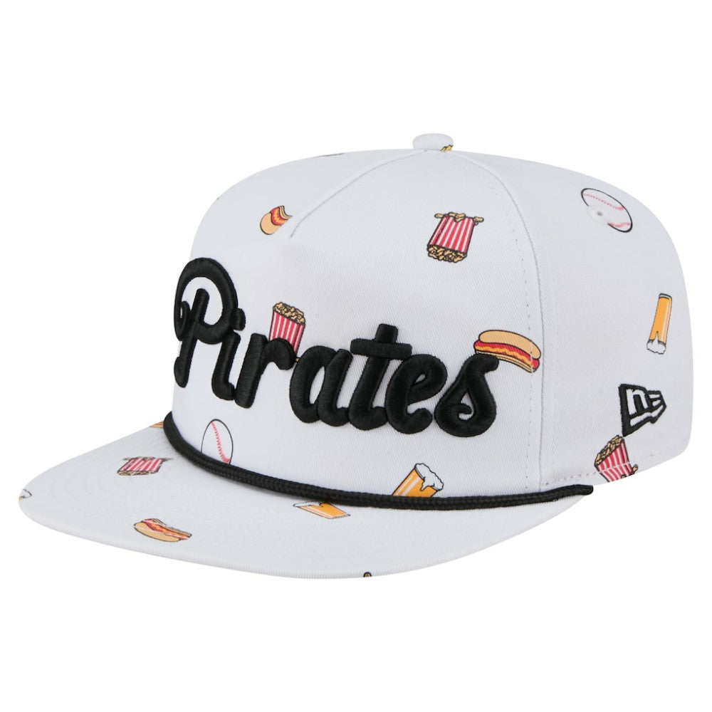 Pittsburgh Pirates Team Cheer Rope 19TWENTY Adjustable Hat White