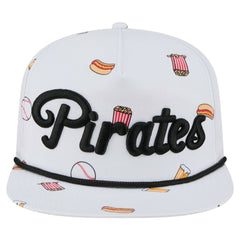 Pittsburgh Pirates Team Cheer Rope 19TWENTY Adjustable Hat White