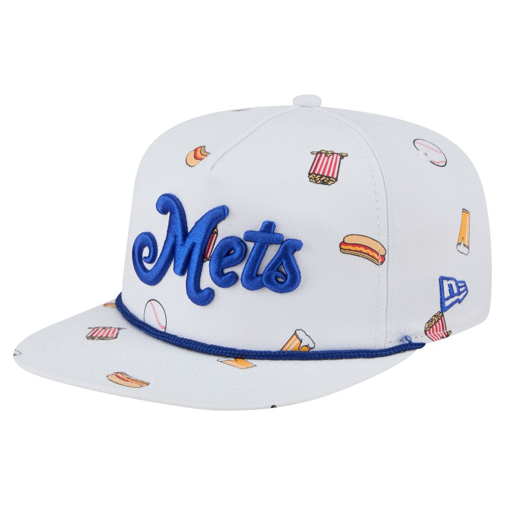 New York Mets Team Cheer Rope 19TWENTY Adjustable Hat White