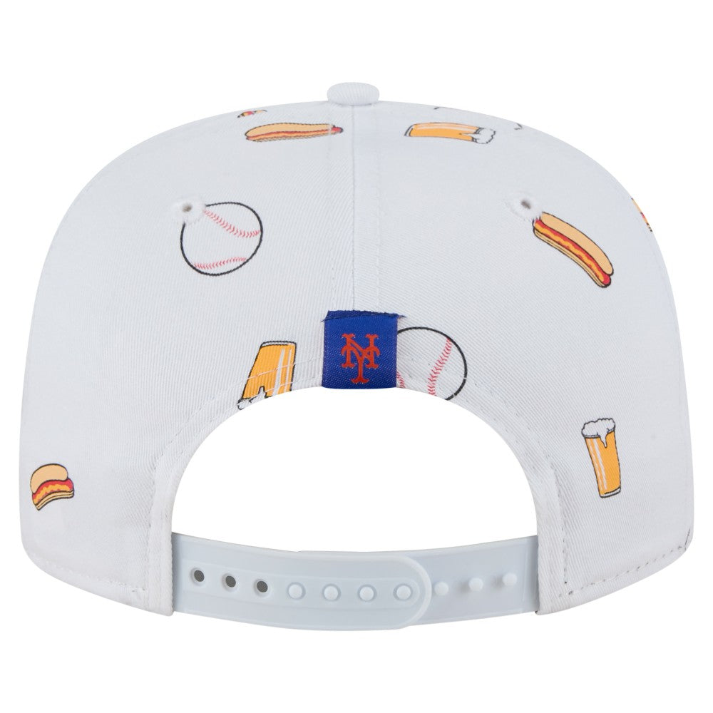 New York Mets Team Cheer Rope 19TWENTY Adjustable Hat White