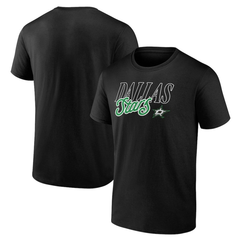 Dallas Stars Script T-Shirt - Black T-shirts
