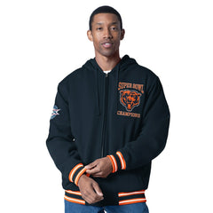 Chicago Bears G-III Sports by Carl Banks Power Forward Commemorative Full-Zip Hooded Jacket - Navy online
