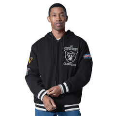 Las Vegas Raiders G-III Sports by Carl Banks Power Forward Commemorative Full-Zip Hooded Jacket - Black sale