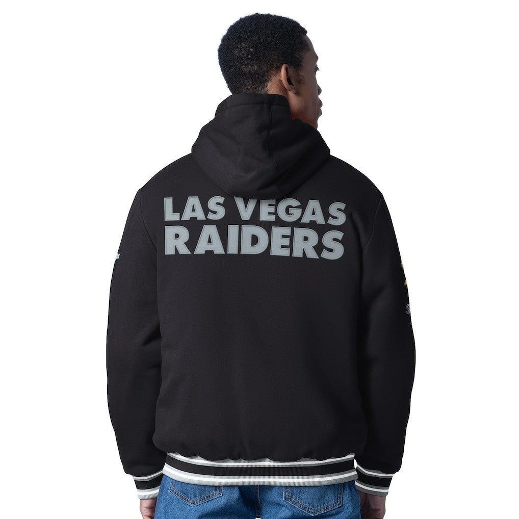 Las Vegas Raiders G-III Sports by Carl Banks Power Forward Commemorative Full-Zip Hooded Jacket - Black sale