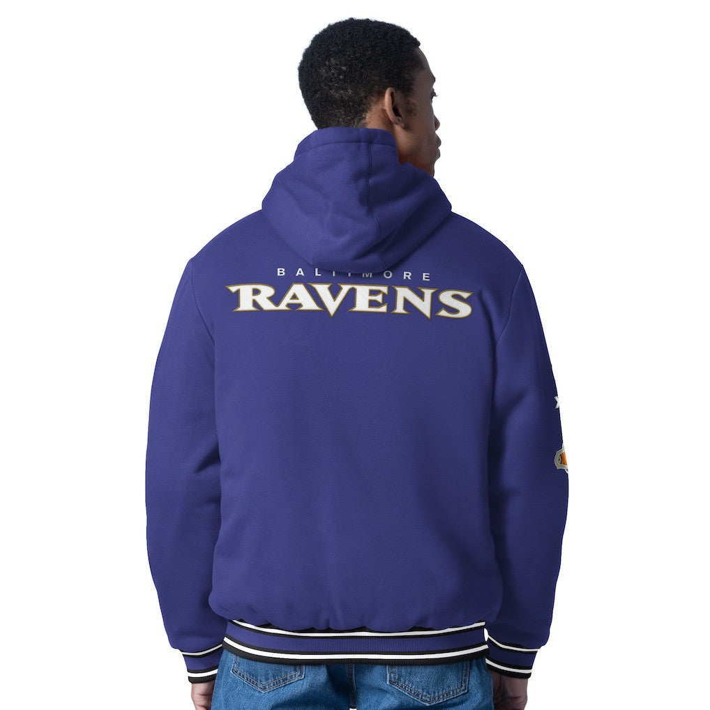 Baltimore Ravens G-III Sports by Carl Banks Power Forward Commemorative Full-Zip Hooded Jacket - Purple sale